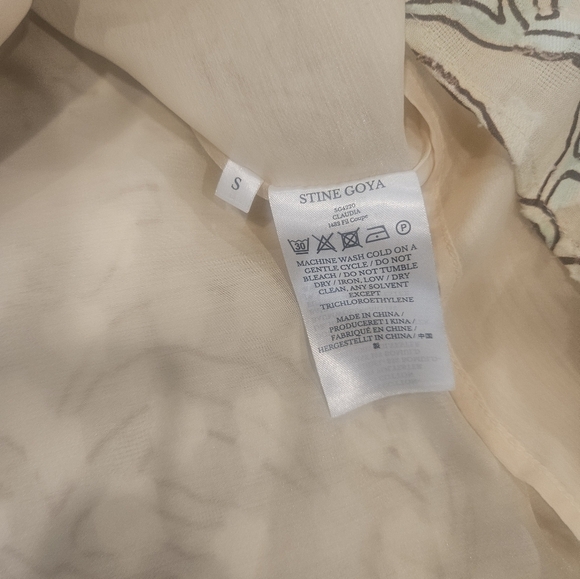 Stine Goya Claudia Jacquard Zebra Mini Dress | Green White | Size S | NWT - Picture 3 of 10